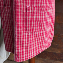 Load image into Gallery viewer, 90s Vintage Red Plaid Gingham Overall Pinafore Dress
