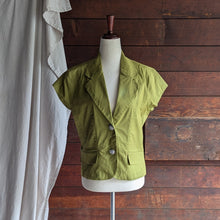 Load image into Gallery viewer, Y2K Vintage Green Short Sleeve Jacket