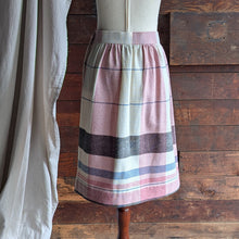 Load image into Gallery viewer, 80s Vintage Pink and White Plaid Skirt