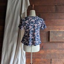 Load image into Gallery viewer, 90s Vintage Floral and Plaid Knit Top
