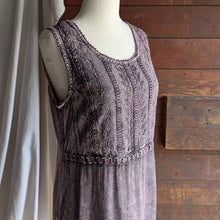 Load image into Gallery viewer, Y2K Vintage Overdyed Purple Sleeveless Mini Dress