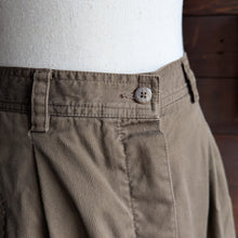 Load image into Gallery viewer, 90s Vintage A-Line Olive-Brown Maxi Skirt