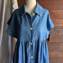 Load image into Gallery viewer, 90s Vintage Maxi Denim Shirt Dress