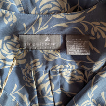 Load image into Gallery viewer, 90s Vintage Light Blue Floral Boxy Midi Dress