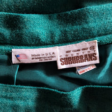 Load image into Gallery viewer, 80s Vintage Forest Green Pleated A-Line Skirt