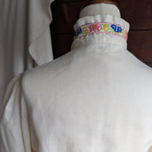 Load image into Gallery viewer, 70s Vintage Cream Asymmetrical Button Tunic