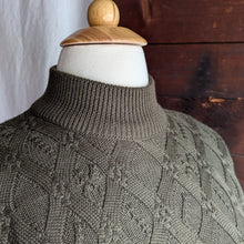 Load image into Gallery viewer, 90s Vintage Olive Green Wool Blend Sweater