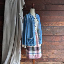 Load image into Gallery viewer, 90s Vintage Embroidered Denim Jacket