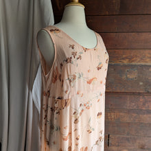 Load image into Gallery viewer, 90s Vintage Plus Size Sleeveless Peach Floral Maxi Dress