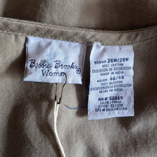 Load image into Gallery viewer, 90s Vintage Plus Size Khaki Embroidered Twill Vest
