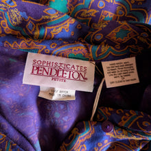 Load image into Gallery viewer, 90s Vintage Purple Pendleton Wizard Blouse