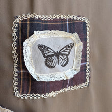 Load image into Gallery viewer, Upcycled 'Butterfly Lace' Patched Midi Skirt