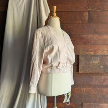 Load image into Gallery viewer, 80s/90s Vintage Light Pink Gingham Cropped Jacket