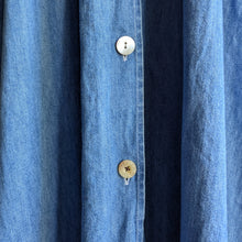 Load image into Gallery viewer, 90s Vintage Maxi Denim Shirt Dress