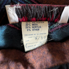 Load image into Gallery viewer, 70s/80s Vintage Teal and Blue Tweed A-Line Skirt