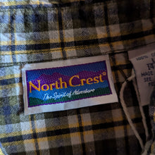 Load image into Gallery viewer, Vintage Tan and Green Plaid Cotton Shirt