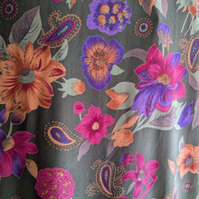 Load image into Gallery viewer, 90s Vintage Olive Floral Paisley Blouse