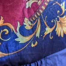 Load image into Gallery viewer, 90s Vintage Ornate Filigree Satin Windbreaker