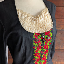 Load image into Gallery viewer, Vintage Cotton European Folk Dress