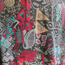 Load image into Gallery viewer, 90s Vintage Eclectic Patterned Poly Top