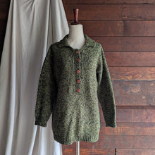 Load image into Gallery viewer, 80s Vintage Olive Wool Blend Knit Sweater