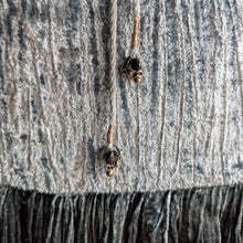 Load image into Gallery viewer, 90s Vintage Blue Crushed Velvet Broomstick Maxi Skirt