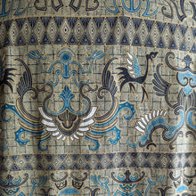 Load image into Gallery viewer, Vintage Green and Blue Long Mens Shirt