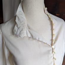 Load image into Gallery viewer, 70s Vintage Cream Asymmetrical Button Tunic