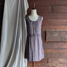 Load image into Gallery viewer, Y2K Vintage Overdyed Purple Sleeveless Mini Dress
