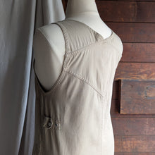 Load image into Gallery viewer, 90s Vintage Khaki Twill Overall Dress