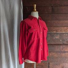 Load image into Gallery viewer, 80s/90s Vintage Mens Red Chamois Flannel