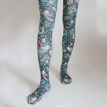 Load image into Gallery viewer, "Strawberry Thief" Printed Art Tights