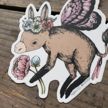Load image into Gallery viewer, Donkey Fairy Vinyl Sticker