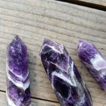 Load image into Gallery viewer, Chevron Amethyst Obelisk