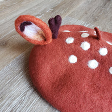 Load image into Gallery viewer, Red Speckled Deer Beret

