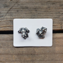 Load image into Gallery viewer, Sterling Silver Frog Stud Earrings
