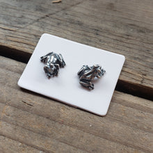 Load image into Gallery viewer, Sterling Silver Frog Stud Earrings