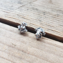 Load image into Gallery viewer, Sterling Silver Frog Stud Earrings