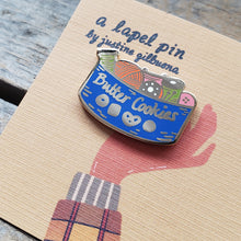Load image into Gallery viewer, Butter Cookie Sewing Kit Enamel Pin