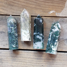 Load image into Gallery viewer, Moss Agate Obelisks