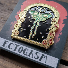 Load image into Gallery viewer, All-Seeing Luna Moth Enamel Pin