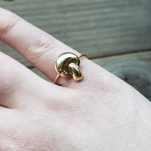 Load image into Gallery viewer, Round Mushroom Brass Ring
