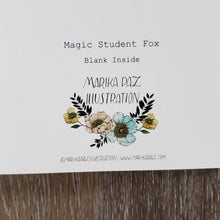 Load image into Gallery viewer, Magic Student Fox Greeting Card