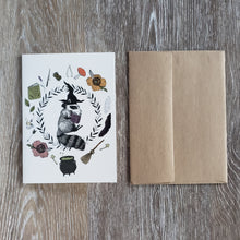 Load image into Gallery viewer, Magic Student Raccoon Greeting Card