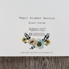 Load image into Gallery viewer, Magic Student Raccoon Greeting Card