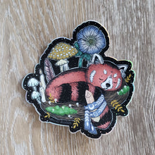 Load image into Gallery viewer, Magical Red Panda Holographic Vinyl Sticker