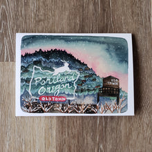 Load image into Gallery viewer, Winter in Portland Oregon Greeting Card