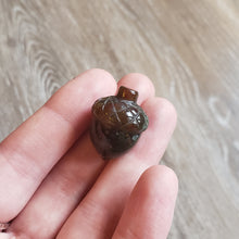 Load image into Gallery viewer, Moss Agate Acorn Pocket Stone