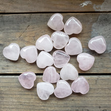 Load image into Gallery viewer, Tiny Rose Quartz Heart Pocket Stone
