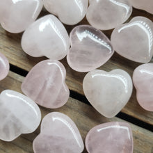 Load image into Gallery viewer, Tiny Rose Quartz Heart Pocket Stone
